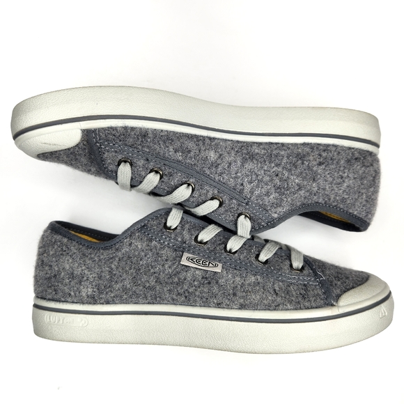 Keen Elsa Grey Felt Sneaker Tennis Shoe Womans 8 - Picture 2 of 7